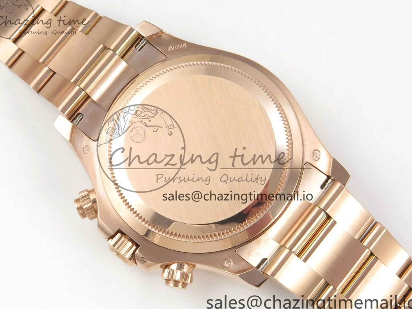 MiroTime 0130 WeatherProof Daytona 126505 RG Clean 1:1 Best Edition RG Champagne Stick Dial on RG Bracelet Super Clone DD 248